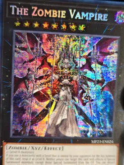 Yugioh x1 The Zombie Vampire MP23-EN024 Prismatic Secret Rare 1st Ed(Near Mint) - Image 2