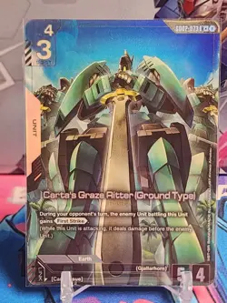 Carta's Graze Ritter (Ground Type) (R+) GD02-073 Gundam TCG Card Game - Image 1