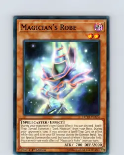 Yu-Gi-Oh TCG Magician's Robe LEDD-ENA04 1st Edition Regular Common Card NM - Image 1