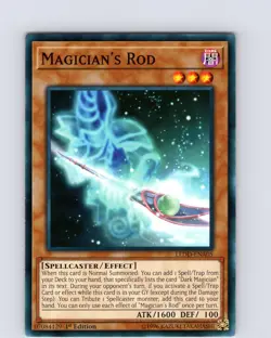 Yu-Gi-Oh TCG Magician's Rod LEDD-ENA05 1st Edition Regular Common Card NM - Image 1