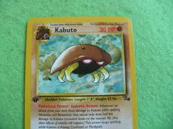 Pokemon 1st edition fossil Kabuto non holo/50/62 card/new and mint to near mint - Image 2