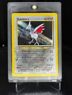 Skarmory Holo Rare 13/111 - Neo Genesis - 2000 WOTC Pokemon Card LP Vintage - Image 1