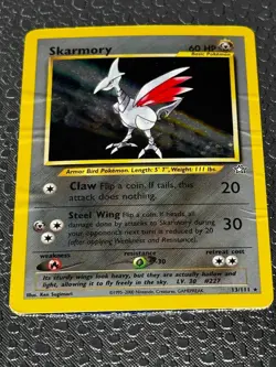 Skarmory Holo Rare 13/111 - Neo Genesis - 2000 WOTC Pokemon Card LP Vintage - Image 4