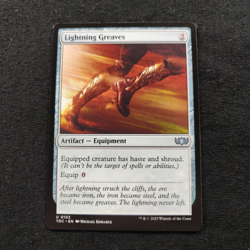 Lightning Greaves Commander: Tarkir Dragonstorm Regular MTG tcg Card Near Mint - Image 1