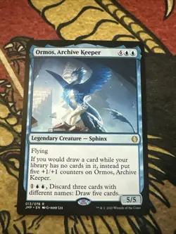 Mtg Magic Jumpstart Ormos Archive Keeper Hologram Misprint Error Card - Image 1