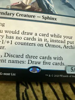 Mtg Magic Jumpstart Ormos Archive Keeper Hologram Misprint Error Card - Image 2
