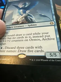 Mtg Magic Jumpstart Ormos Archive Keeper Hologram Misprint Error Card - Image 3