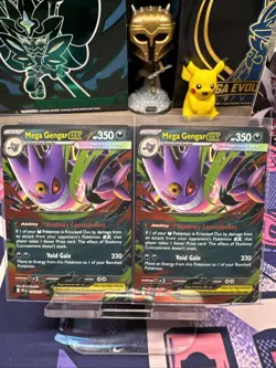 Mega Gengar Ex 56/94 Phantasmal Flames NM Two Cards Included - Image 1