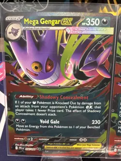 Mega Gengar Ex 56/94 Phantasmal Flames NM Two Cards Included - Image 2