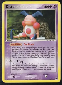 Ditto (38/113) EX Delta Species Common Rare Pokemon Card - Image 1