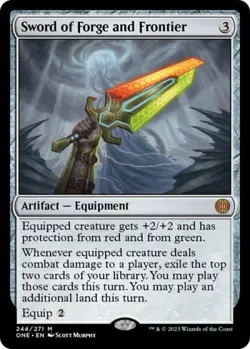 Sword of Forge and Frontier -Foil Near Mint MTG Phyrexia: All Will Be One - Image 1