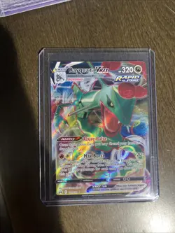 Rayquaza Vmax Mint Condition Rapid Strike Pokemon Card - Image 1