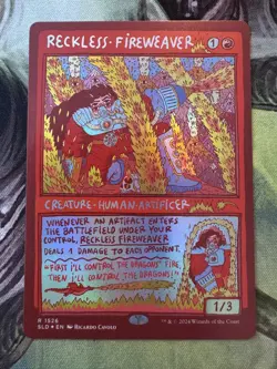 Reckless Fireweaver (Foil) - Secret Lair - NM MTG English Red Border - Image 1