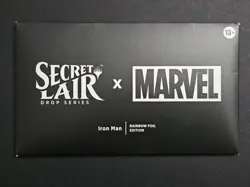 MTG Secret Lair: Marvel: Iron Man (Rainbow Foil Edition) (Sealed) - Image 1