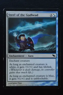 Magic The Gathering MTG STEEL OF THE GODHEAD Shadowmoor HP Heavily Played - Image 1