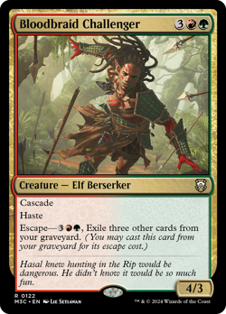 Bloodbraid Challenger #122 | Near Mint | Modern Horizons 3 Commander Magic MTG - Image 1