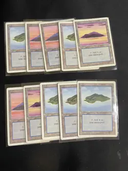 X10 Mtg Island Revised Edition Magic the Gathering - Image 1