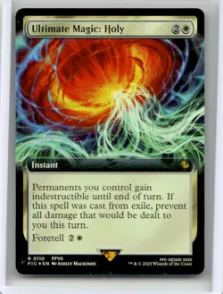 Near Mint or Better FOIL Ultimate Magic: Holy (Extended Art) #110 W/Tracking - Image 1
