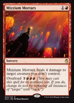 MTG Mizzium Mortars, Guilds of Ravnica Guild Kits, Heavily Played, English - Image 1