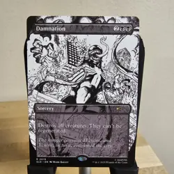 MTG Damnation (2019) *Non-Foil* B&W Inked Secret Lair: Venom MT/NM Free Ship - Image 1