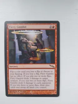 MTG [Magic the Gathering] Fiery Gambit [Commander] [Premodern] NM/M - Image 1