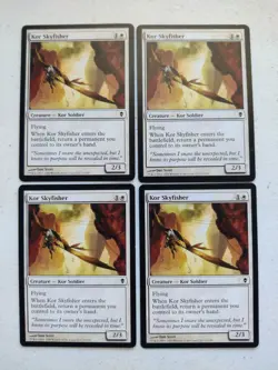 Kor Skyfisher x 4 Zendikar Regular MTG Playset LP - Image 1