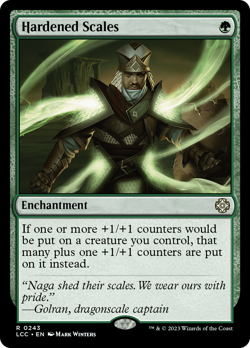 Hardened Scales #243 | NM | The Lost Caverns of Ixalan Commander Magic MTG - Image 1