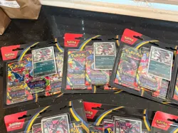 Brand New/ Sealed Pokemon TCG Mega Evolution Phantasmal Flames 3 Pack Blister - Image 2