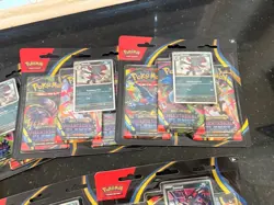 Brand New/ Sealed Pokemon TCG Mega Evolution Phantasmal Flames 3 Pack Blister - Image 3