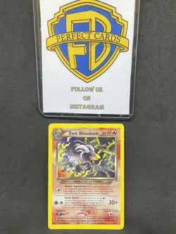 POKEMON NEO DESTINY UNLIMITED DARK HOUNDOOM HOLO 7/105 PL/PR ITA - Image 1