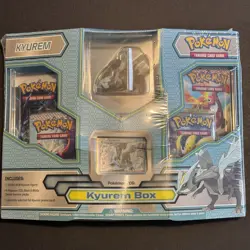 Pokemon kyurem box sealed black & white 2012 includes A figure & 4 Sealed Packs - Image 1