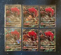6x 2017 Pokemon ZOROARK GX HOLO 53/73 SHINING LEGENDS PACK FRESH NEAR MINT LEGIT - Image 1