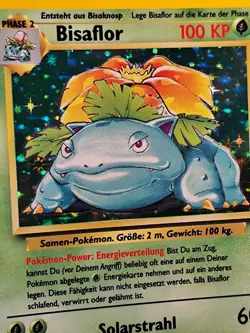 Bisaflor Base Basis Set Pokemon Vintage Karte I PSA Ready No Glurak 15/102 - Image 4