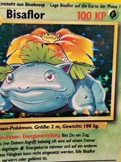 Bisaflor Base Basis Set Pokemon Vintage Karte I PSA Ready No Glurak 15/102 - Image 5