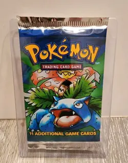 Heavy Pokemon Base Set Factory Sealed Booster Pack 21.05 Grams - Image 1