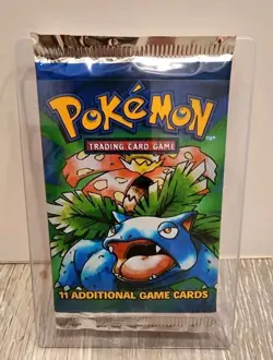 Heavy Pokemon Base Set Factory Sealed Booster Pack 21.05 Grams - Image 1