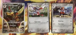 Pokemon TCG Shrouded Fable Kingambit, Pawniard, Bisharp BSP/Galaxy Holo Promos - Image 1