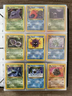 Fossil Set 1.Edition Vintage 1999 Pokemon Karten Sammlung non Holo Master Set - Image 1
