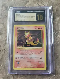 CGC PRISTINE 10!!! Magmar 006/034 Pokemon TCG Classic Holo - Image 1