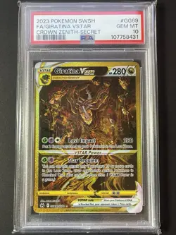 POKEMON 2023 Crown Zenith Secret Rare GIRATINA Vstar #GG69 PSA 10 GEM MINT - Image 1
