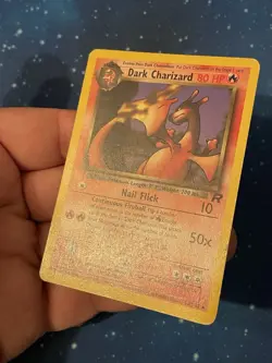 1x 1999-2000 Pokemon DARK CHARIZARD NON HOLO Team Rocket 21/82 WOTC NM - EXC - Image 3