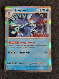 Quaquaval SVP005 Black Star Promos S&V Stamped Holo Pokemon Trading CG 2023 NM - Image 1