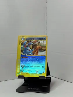 2003 Pokemon Aquapolis #4 Azumarill Reverse Foil NM Condition - Image 1