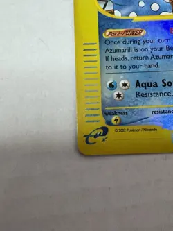 2003 Pokemon Aquapolis #4 Azumarill Reverse Foil NM Condition - Image 4