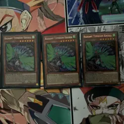 Yugioh Radiant Typhoon Krosea DOOD-EN015 Secret Rare 1st Edition NM x3 - Image 1