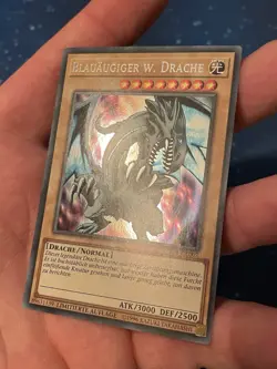 2x YuGiOh! BLAUAUGIGER WEISSER DRACHE SECRET RARE CT14-DE002 Near Mint LIMITIERT - Image 2