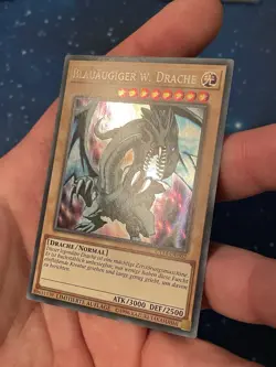 2x YuGiOh! BLAUAUGIGER WEISSER DRACHE SECRET RARE CT14-DE002 Near Mint LIMITIERT - Image 3