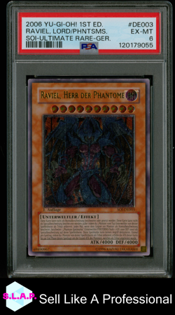 RAVIEL, LORD/PHNTSMS. SOI-ULTIMATE RARE-GER. YU-GI-OH! SOI 2006 DE003 PSA 6 - Image 1