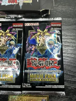Yu-Gi-Oh! The Dark Side of Dimensions Movie Pack Gold Edition Opened Box Pack - Image 4