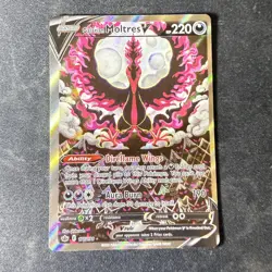 Galarian Moltres V 177/198 Chilling Reign Alternate Art Rare Pokemon Card - Image 1